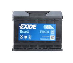 EXIDE EB620 - BATERIA 62 AH.+ DER.