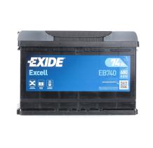 EXIDE EB740 - BATERIA 74 AH.+ DER.