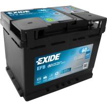 EXIDE EL600 - BATERIA 12V 60AH 640A +D 242X175X19