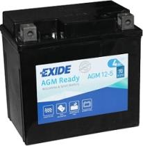 EXIDE AGM125 - BATERIA 5 AH.