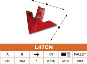 LA PIRENAICA L47 - REJA SEMBRADORA CON NERVIO