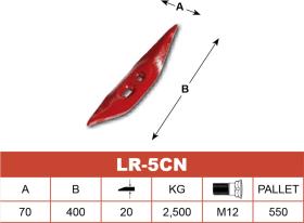 LA PIRENAICA R5CN - REJA CHISEL CON NERVIO