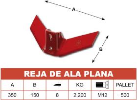 LA PIRENAICA RP-10 - RP-10 REJA DE ALA PLANA CORTA CON FILO