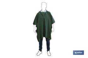 COFAN 11000295 - PONCHO DE AGUA VERDE PVC/POLIESTER TALLA ÚNICA