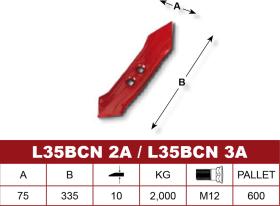 LA PIRENAICA L35B CN - REJA CAVADORA 3A C/N