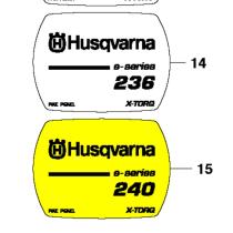 HUSQVARNA 545118501 - PEGATINA 240E