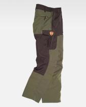 WORKTEAM S8310-M-VERDE/MAR - PANTALON COMBINADO, CON 2 BOLSOS LATERALES, 2 TRASEROS Y 1 B