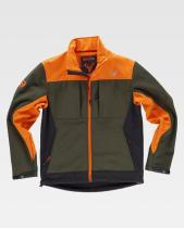 WORKTEAM S8625-XL-VERDE/NARAN - WORKSHELL COMBINADAL CON DOS BOLSILLOS LATERALES Y 2 BOLSILL